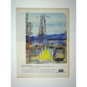 Vintage San Francisco Print Advertisement Trolley Car Phelps Dodge Print Ad 1971